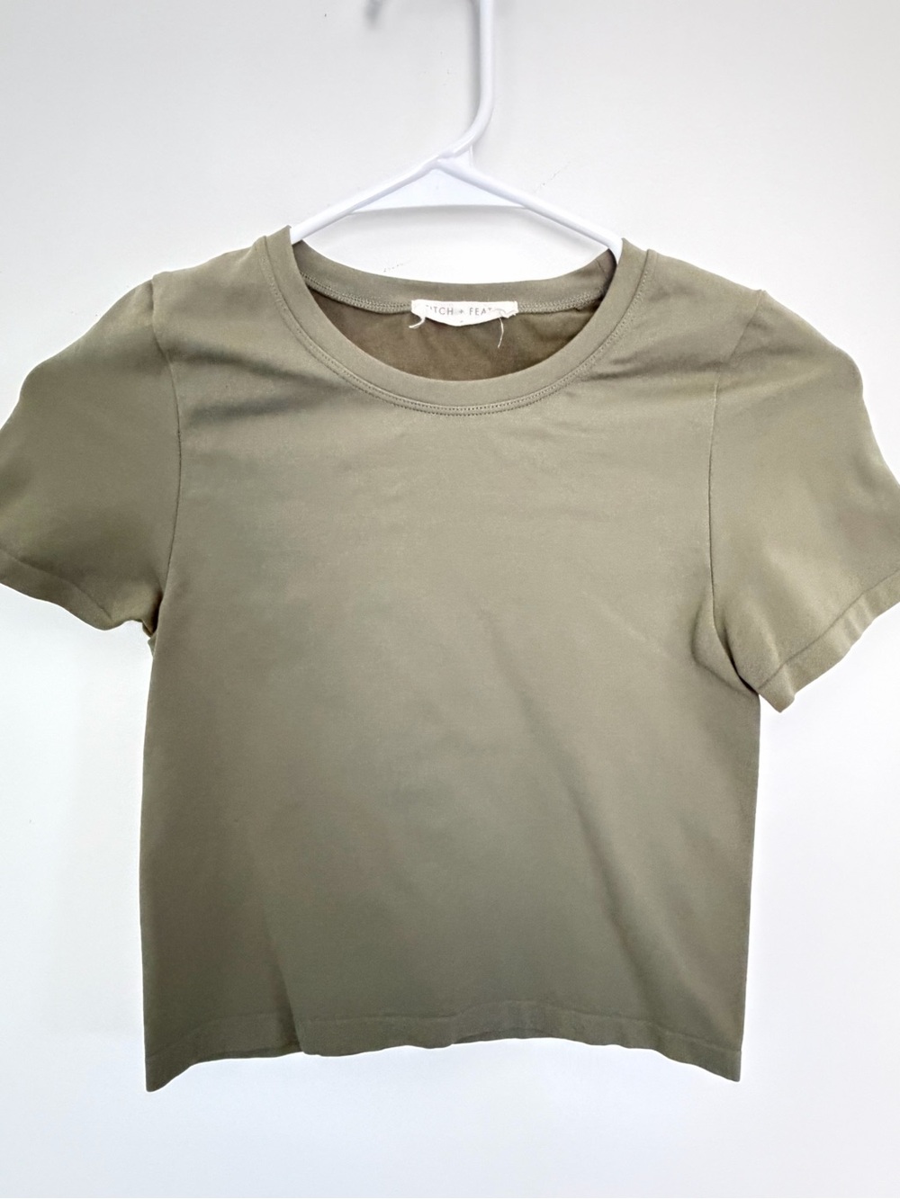 Everyday Olive Crop Tee